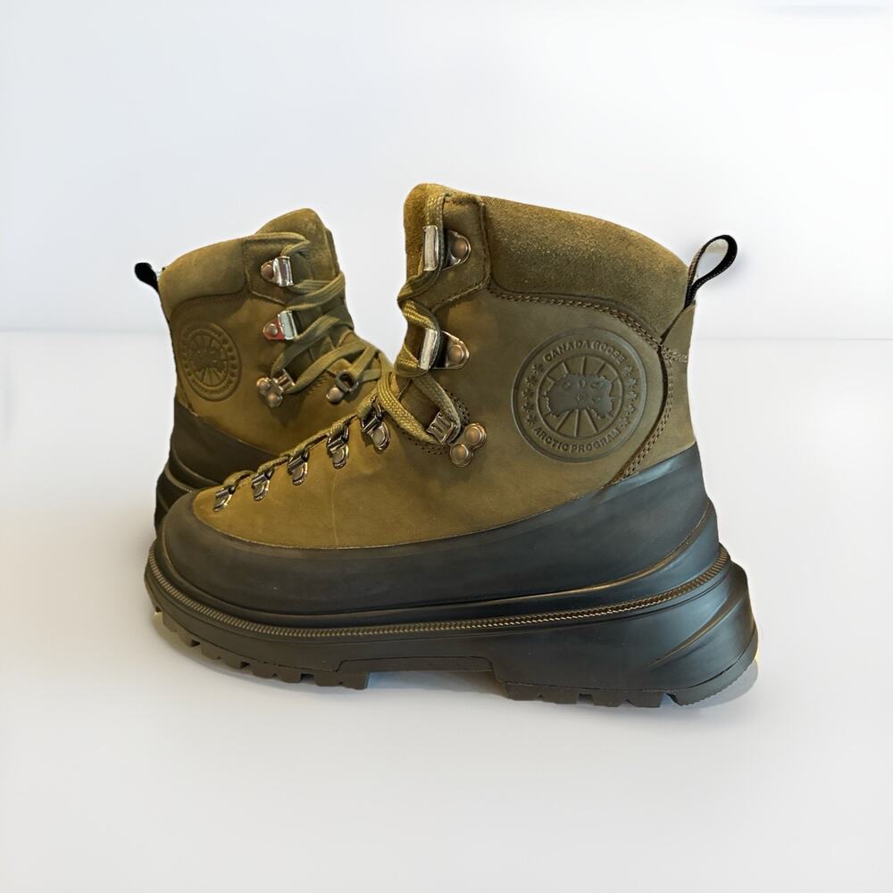 Canada Goose Journey Hiking Snow Boots Olive Men’s Size 7 EU 39 Brand New